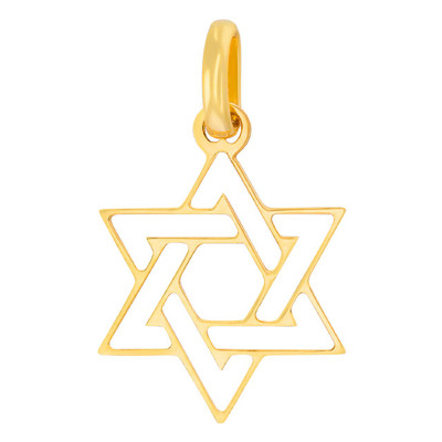 Pendentif Etoile de David Ajourée, Or Jaune - Rosatella
