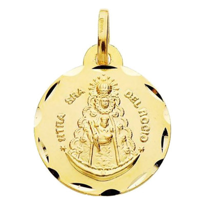 Médaille Vierge du Rocio et Vierge de la Cinta, Or Jaune 750, 16 mm & 18 mm - Lumiosa