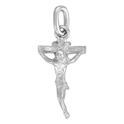Pendentif Croix du Christ, Argent 925, 18x9mm - Vandona