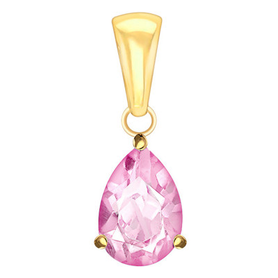 Pendentif Tourmaline Rose, Or jaune - Aurora