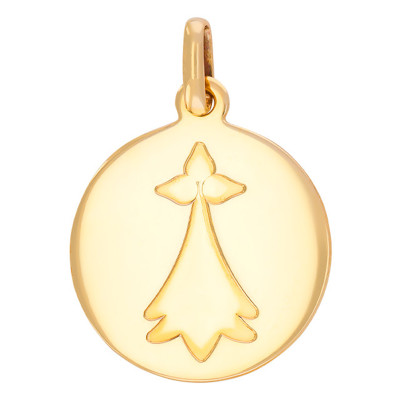 Pendentif Hermine, 19,60x17,12mm, Or Jaune - Rosatella