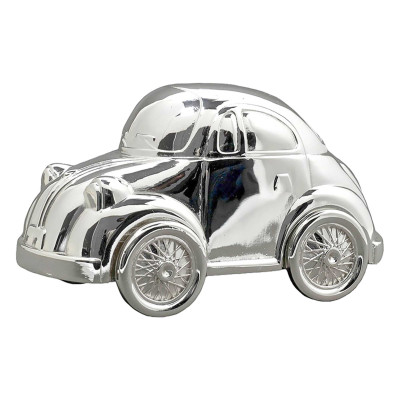 Tirelire Enfant Voiture Coccinelle, Métal argenté - Daniel Crégut