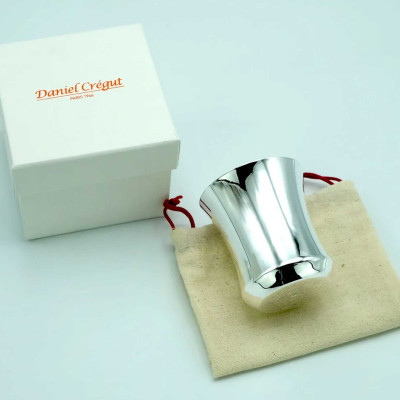 Timbale de Baptême Contemporaine, Métal Argenté - Daniel Crégut