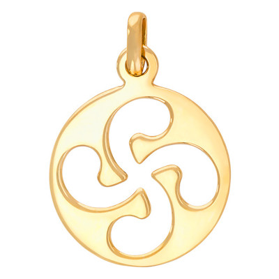 Pendentif Croix Basque, Or Jaune - Rosatella