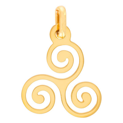 Pendentif Triskel Ajouré, 16,9x14,3mm, Or Jaune - Rosatella