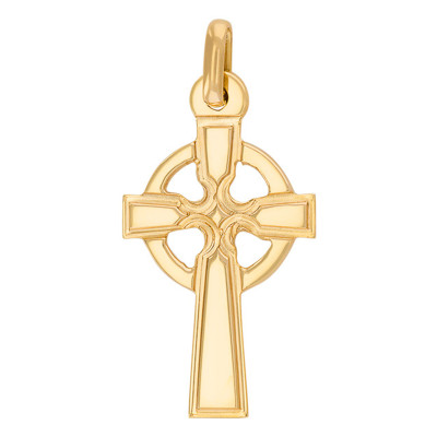 Croix Celtique Ajourée, Or jaune, 23x12.9mm - Rosatella