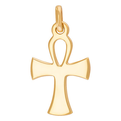 Croix Égyptienne Ankh, Or jaune, 13.1x20.6mm - Rosatella