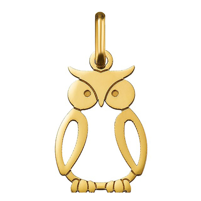 Pendentif hibou, Or jaune 750 - Argyor