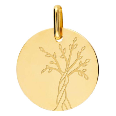 Médaille Arbre de Vie, Or jaune 375, 16mm - Lucas Lucor