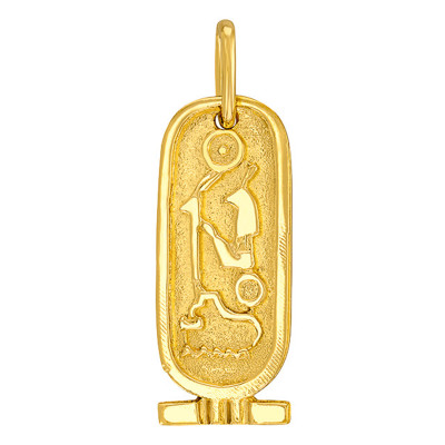 Pendentif Cartouche Égyptien, Or Jaune - Vandona