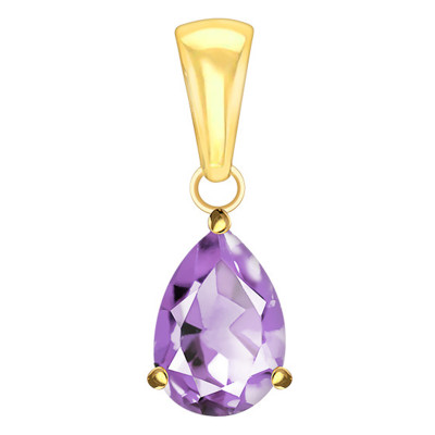 Pendentif Améthyste, Or Jaune - Aurora