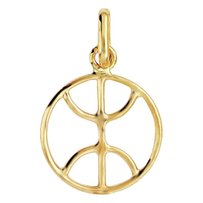 Pendentif Signe Berbère, Or Jaune - Lucas Lucor