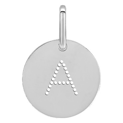 Pendentif Initiale A, Argent - Emanessence