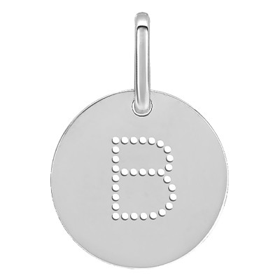 Pendentif Initiale B, Argent - Emanessence