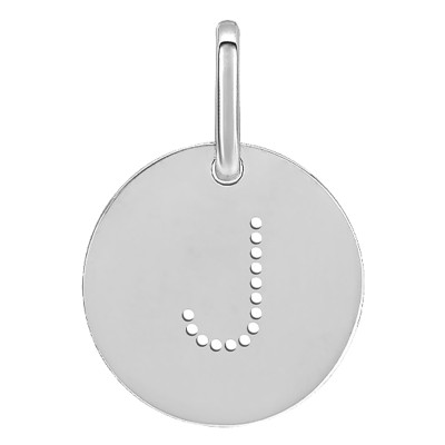 Pendentif Initiale J, Argent - Emanessence
