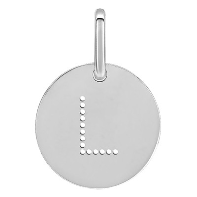 Pendentif Initiale L, Argent - Emanessence