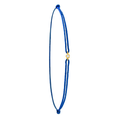 Bracelet Cordon Bleu Diamant, Or Jaune 750 - Aurora