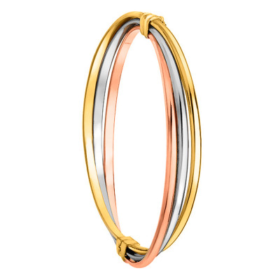 Bracelet Jonc Russe 8 mm, 3 Ors 375 - Emanessence