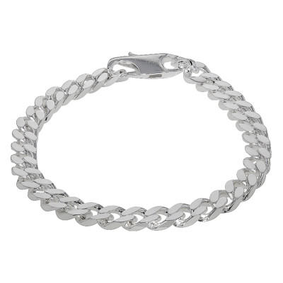 Bracelet Maille Gourmette, Argent 925, 21 cm - Artemis