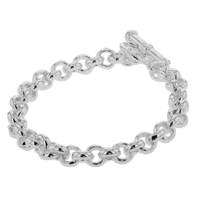 Bracelet Maille Jaseron, Argent 925, 19 cm - Artemis