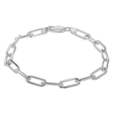 Bracelet Maille Rectangulaire, Argent 925, 21 cm - Artemis
