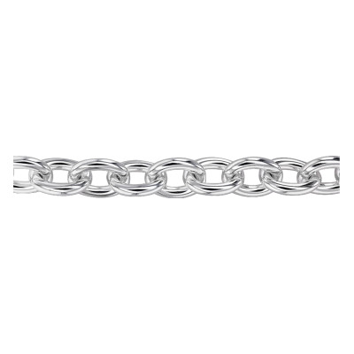 Bracelet Maille Forçat Ronde, 18,5cm, Argent 925 - Artemis