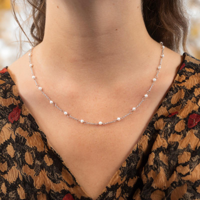 Collier Perles & Argent 925 - Emanessence