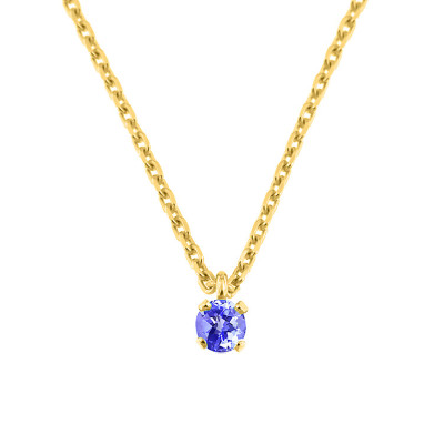 Collier Tanzanite, Or jaune 375 - Aurora