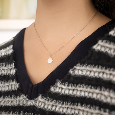 Pendentif Coeur Personnalisable en Argent 925 - Naïades
