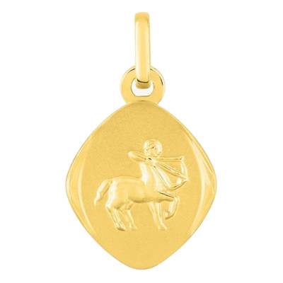 Médaille Signe Astrologique Sagittaire, Or Jaune 750 - Emanessence