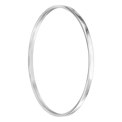 Bracelet Jonc Fil Rectangle, 60 à 70mm, Argent 925 - Artemis