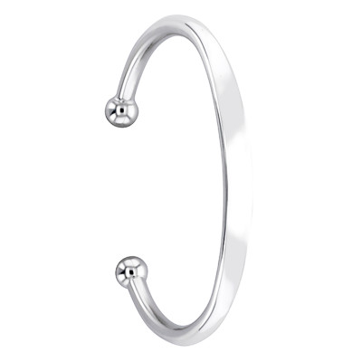Bracelet Jonc Fil Rond, 62 mm, Argent - Artemis