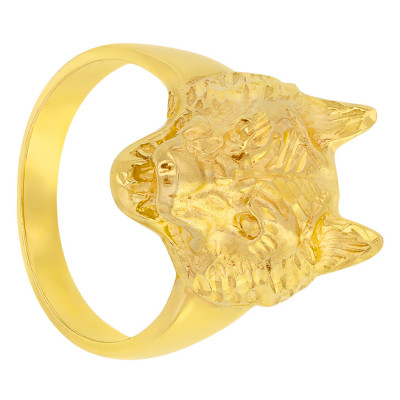 Chevalière Tête de Loup, Or Jaune 750 - Imperium