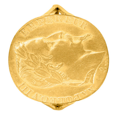 Chevalière pièce Réplique 10F Napoléon III, Or jaune 375 - Imperium
