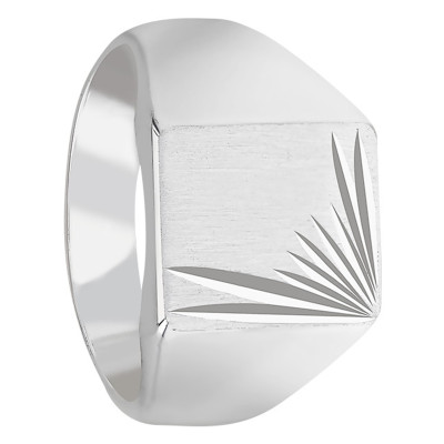 Chevalière Plateau, Argent 925, 12x14 mm - Imperium