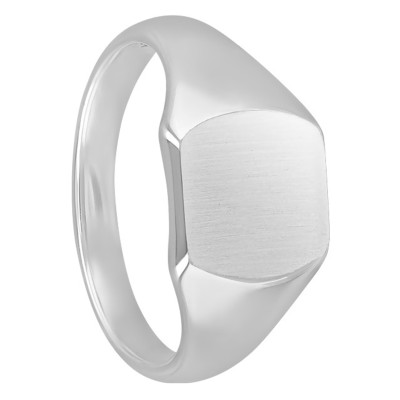 Chevalière Plateau Tonneau, Argent 925, 8,50 x 9 mm - Imperium
