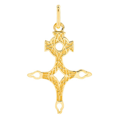Croix du Sud branches ajourées, Or jaune, 26x21mm - Lucas Lucor
