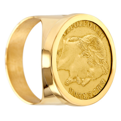 Chevalière Pièce 10F Napoléon III, Or Jaune - Imperium