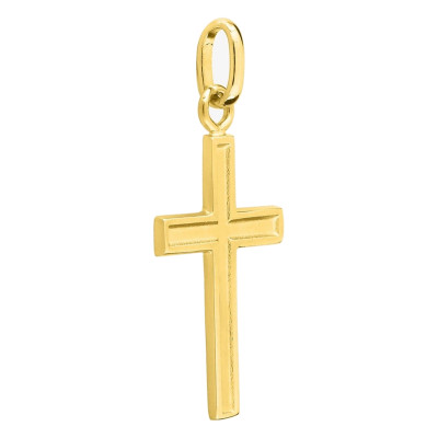 Croix Classique, Or jaune 750 - Emanessence