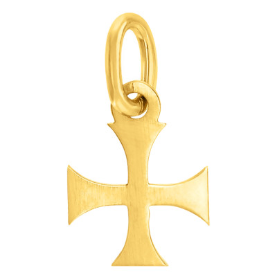 Pendentif Croix des Templiers, Or Jaune, 9x9mm - Vandona