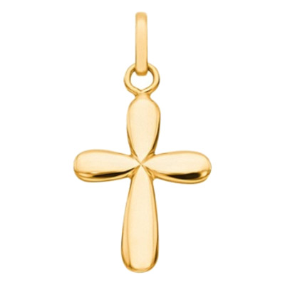 Croix sablier, Or jaune 750, 18x14mm - Emanessence