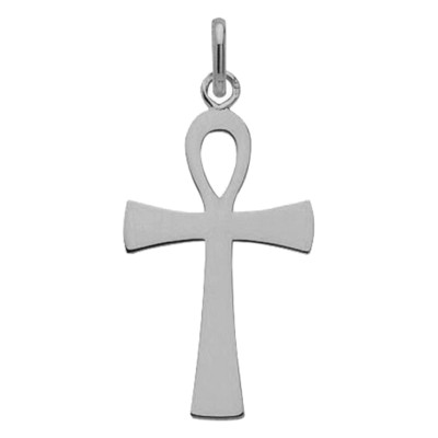 Croix Egyptienne, Argent Rhodié, 21x13mm - Emanessence