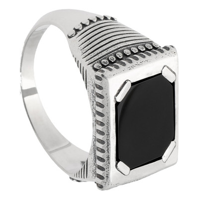 Chevalière Memoria, Argent 925 & Agate - Naïades