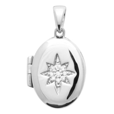 Pendentif Photo Oxydes, Argent rhodié 925, 14x22mm - Emanessence