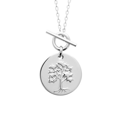 Collier Arbre de vie, Argent 925 Rhodié, 45cm - Emanessence