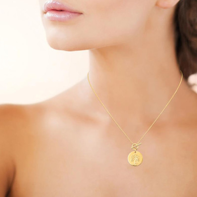 Collier Arbre de vie, Plaqué Or 750, 45cm - Emanessence