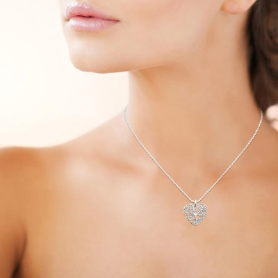 Pendentif Arbre de vie, Argent Rhodié 925, 15mm - Emanessence