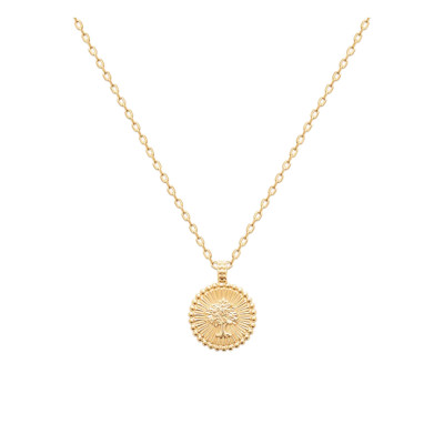 Pendentif Arbre de vie, Plaqué Or 750, 18mm - Emanessence