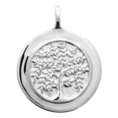 Pendentif Arbre de vie, Argent Rhodié 925, 18mm - Emanessence