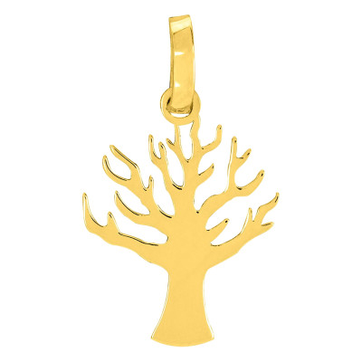 Pendentif Arbre de vie Caduc, Or jaune 750 - Emanessence